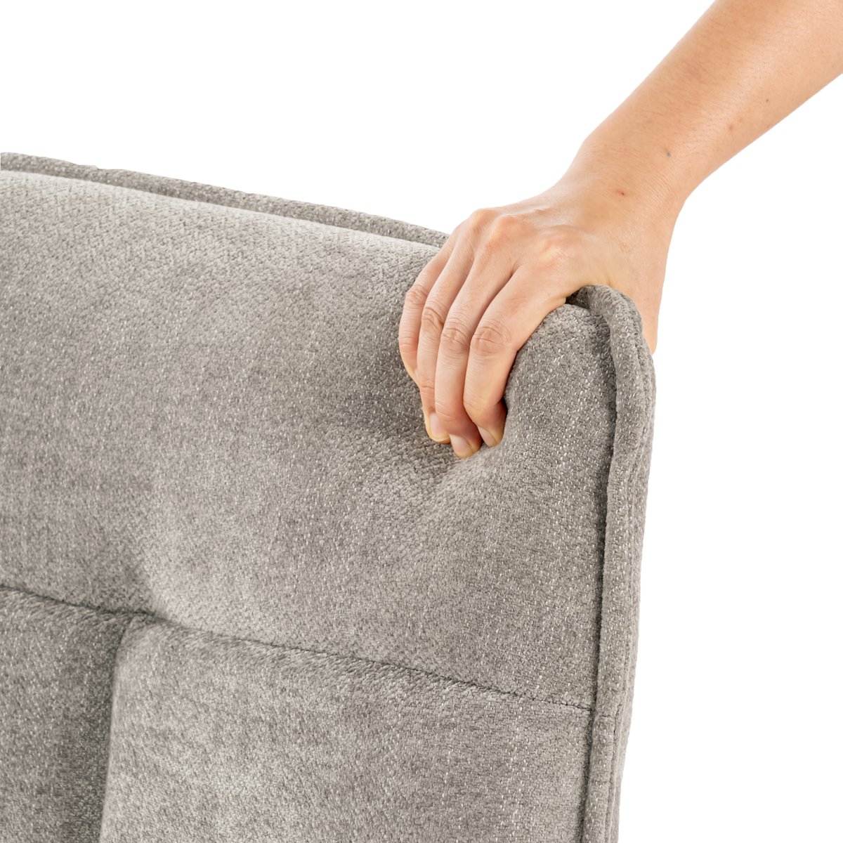 Chaise de bureau rotatif hauteur réglable style moderne, CHARLOTTEOFFICE gris, MEUBLES COSY
