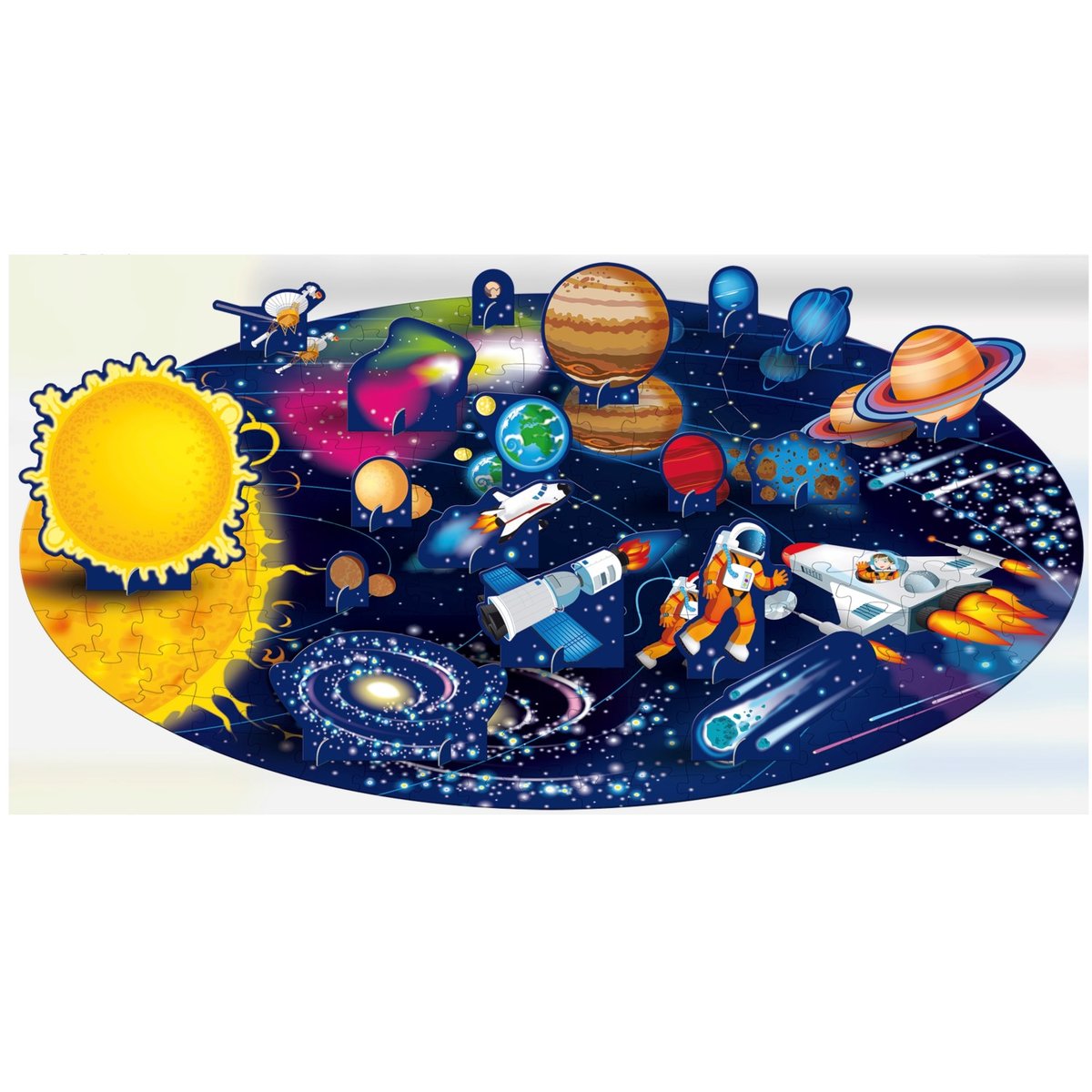 Livre et puzzle Découvre l'Espace bleu, SASSI JUNIOR