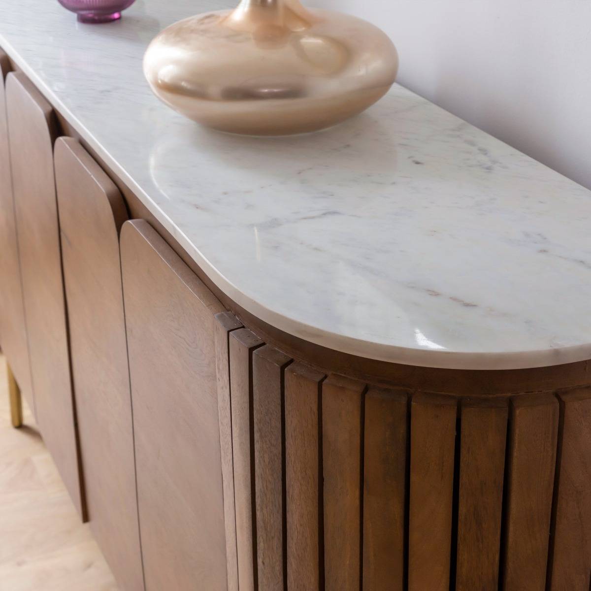 Buffet en bois de manguier SIENNE bois foncé, MADE IN MEUBLES