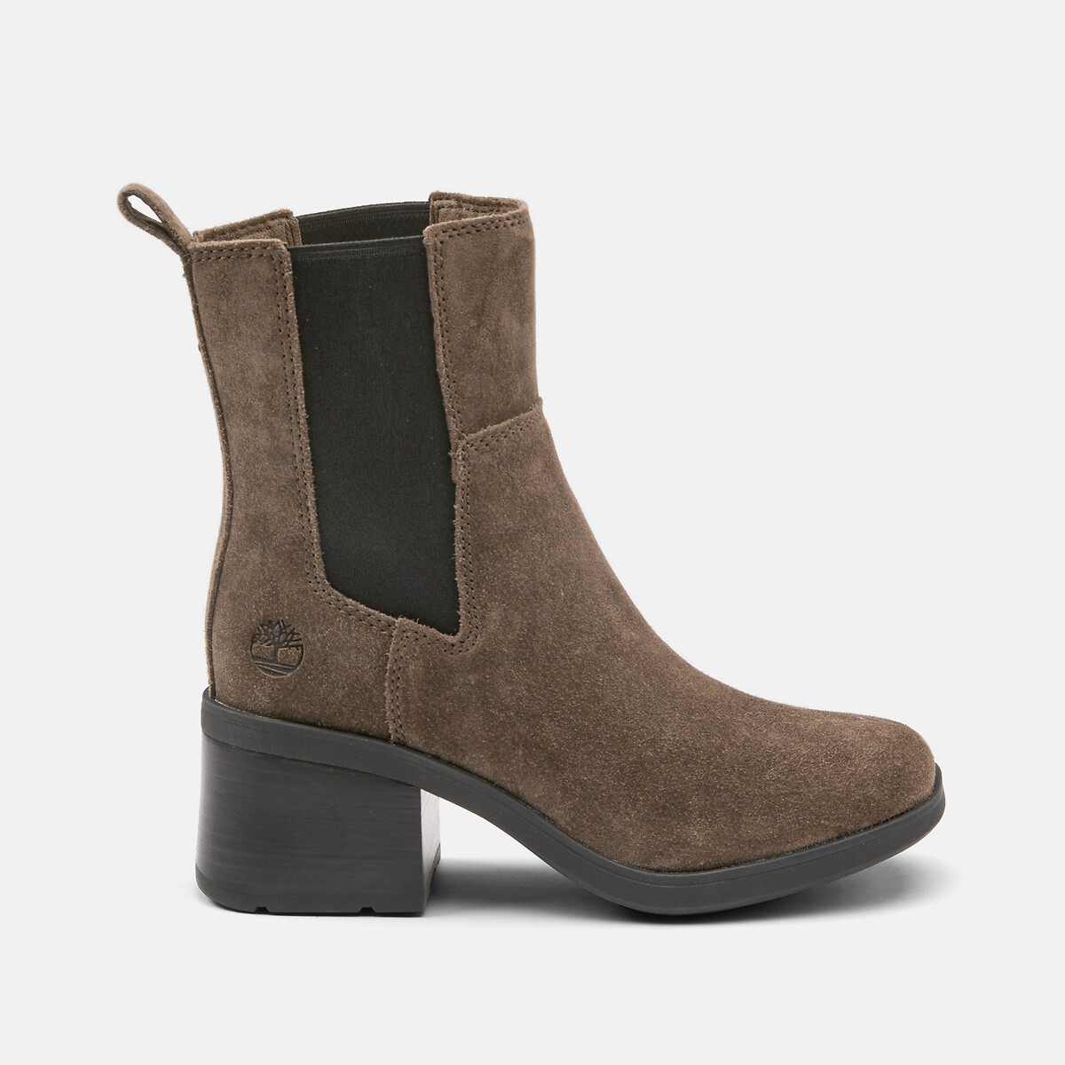 Bottines à talon, en cuir, BELLEVAUX MID CHELSEA marron, TIMBERLAND