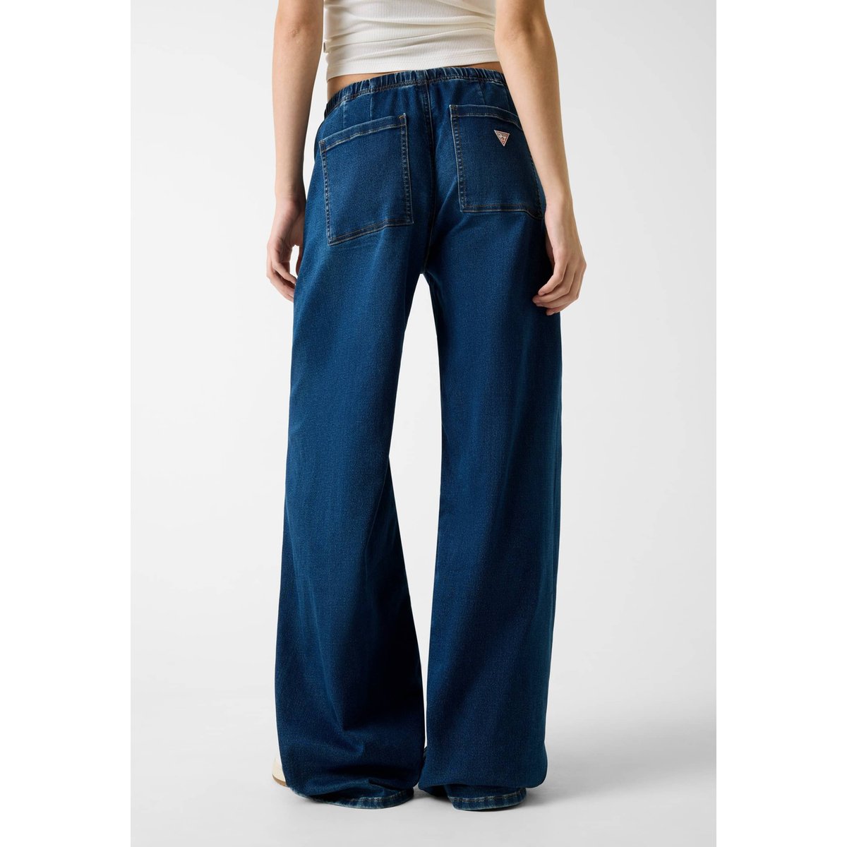 Jean Torsadé Jambe Extra Large bleu foncé, GUESS JEANS