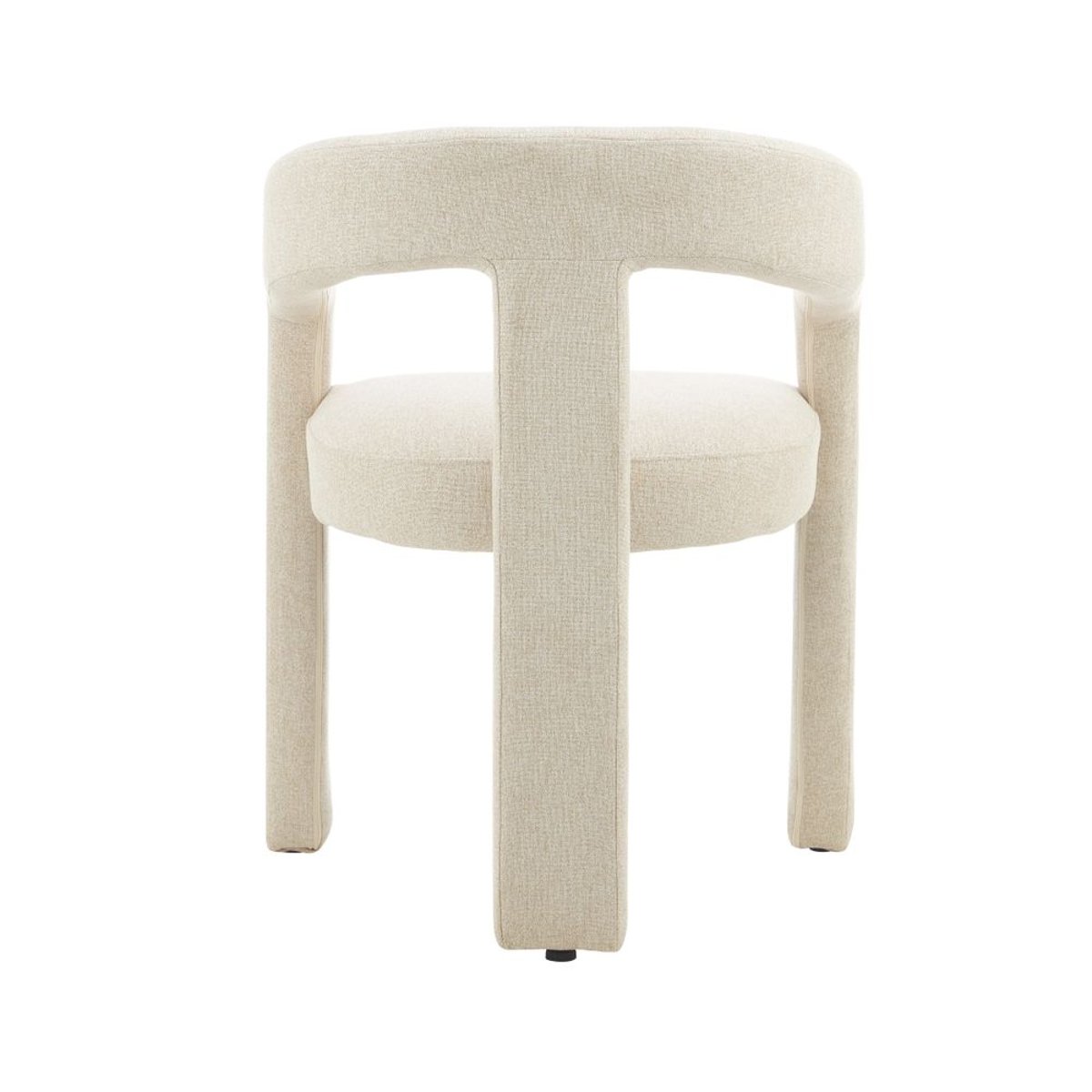 Chaise repas 3 pieds full tissu sable, ZAGO