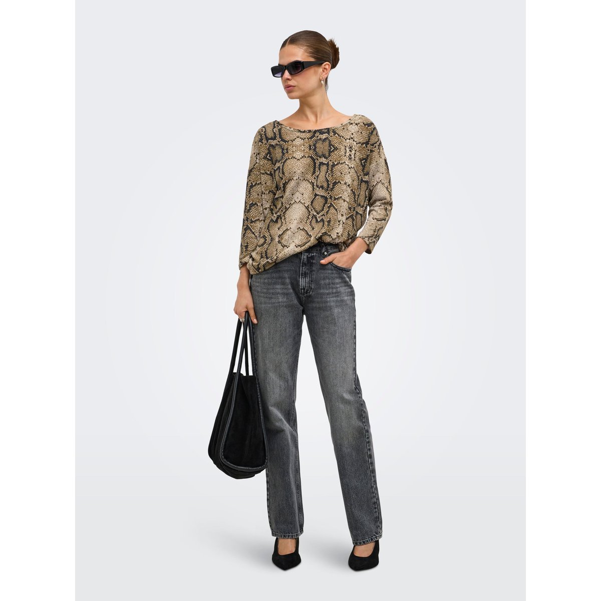 T-Shirt pumice stone, ONLY
