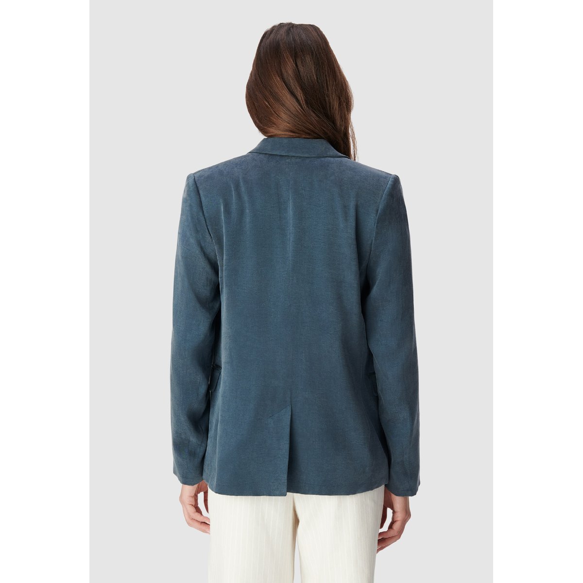 Veste de tailleur satinée marine foncé, IKKS
