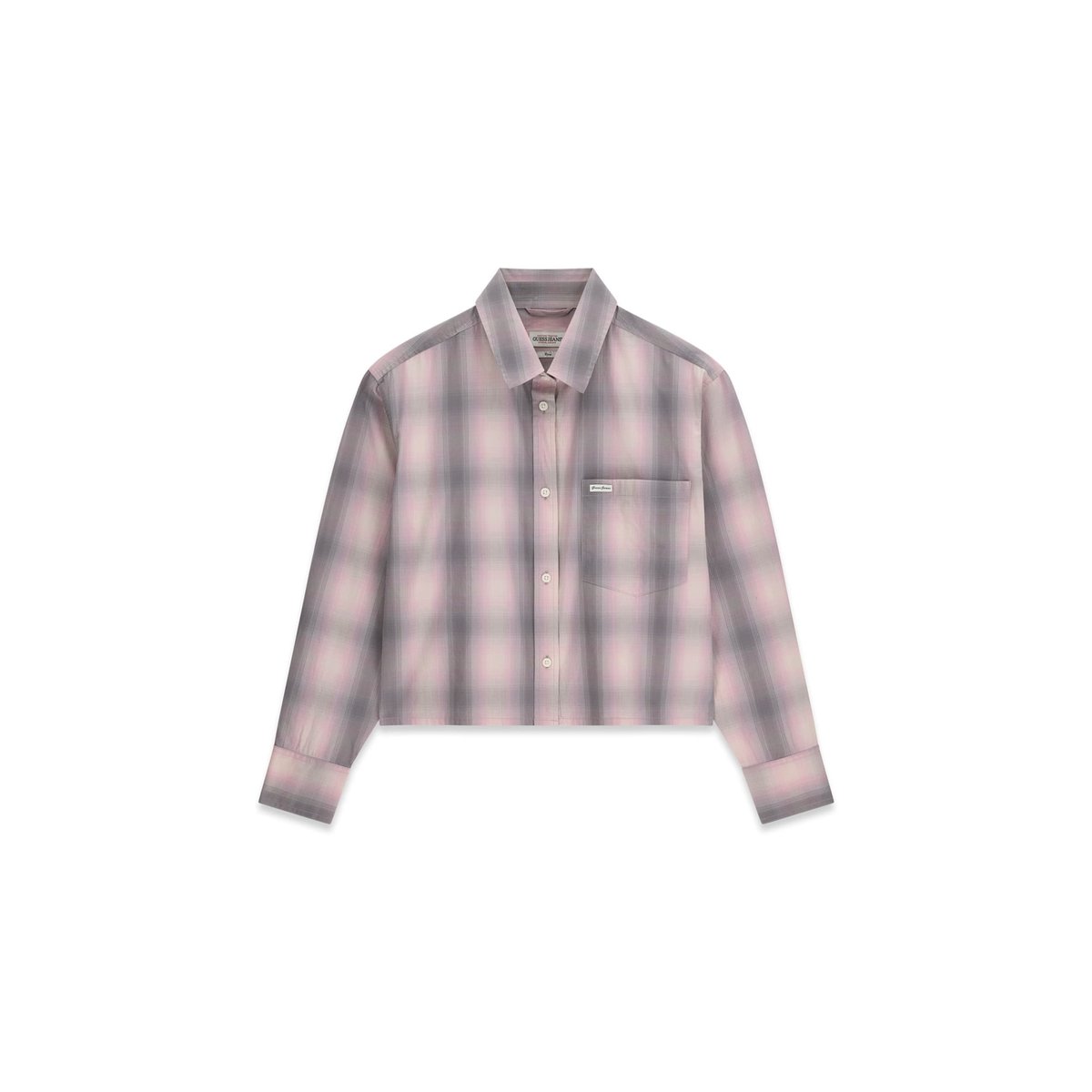 Chemise Imprimée Raccourcie gris multi, GUESS