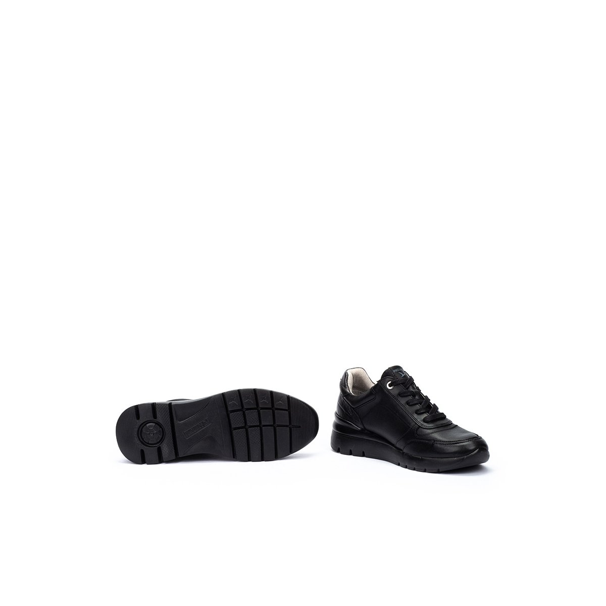 Baskets cuir Cantabria black, PIKOLINOS