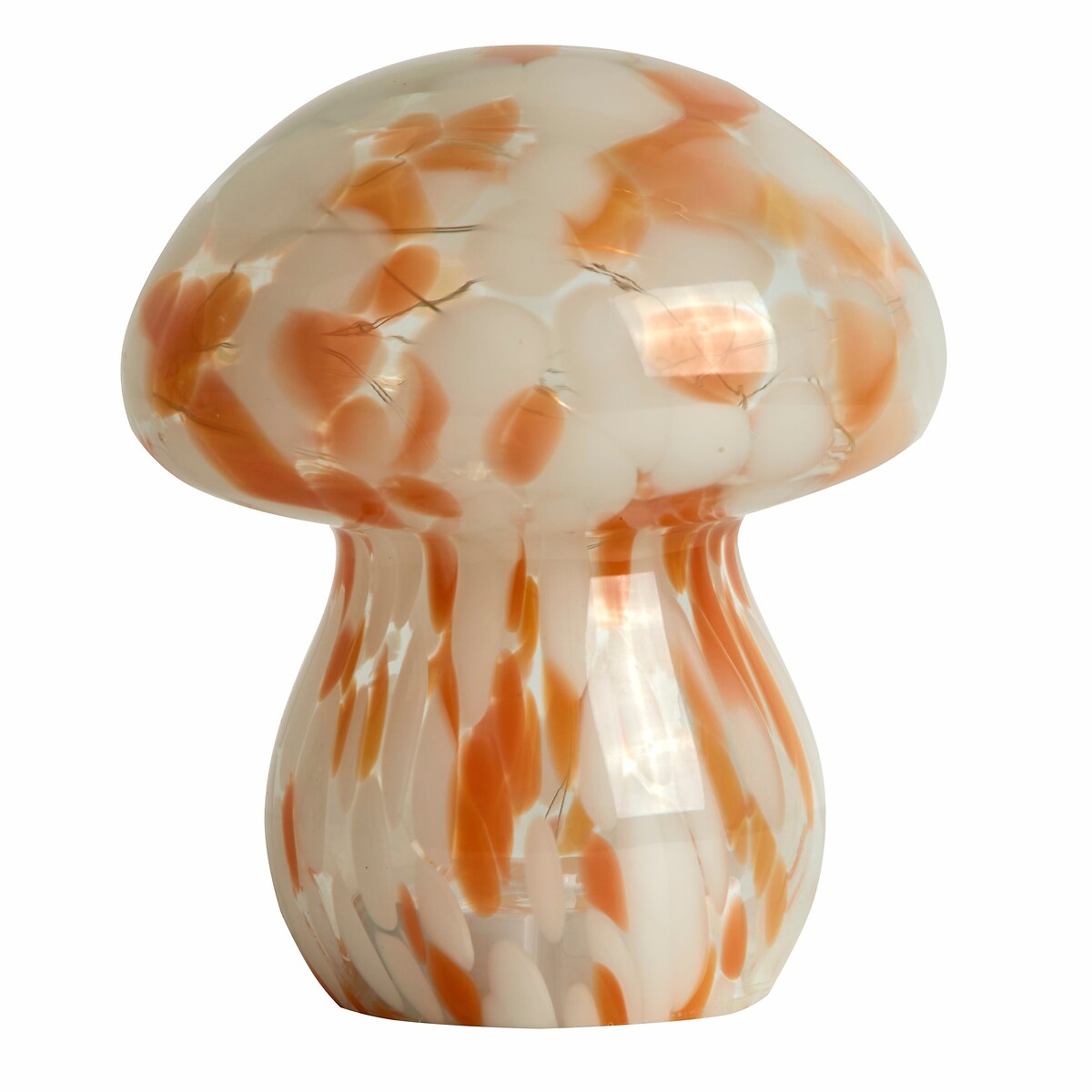 Dewsbury Confetti Glass Mushroom Table Lamp orange, SO'HOME