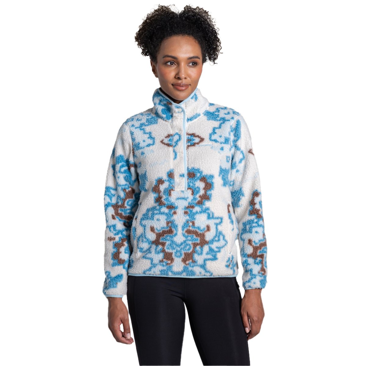 Haut polaire motif/style abstrait NATIONAL TRUST ROSEMARY bleu, CRAGHOPPERS