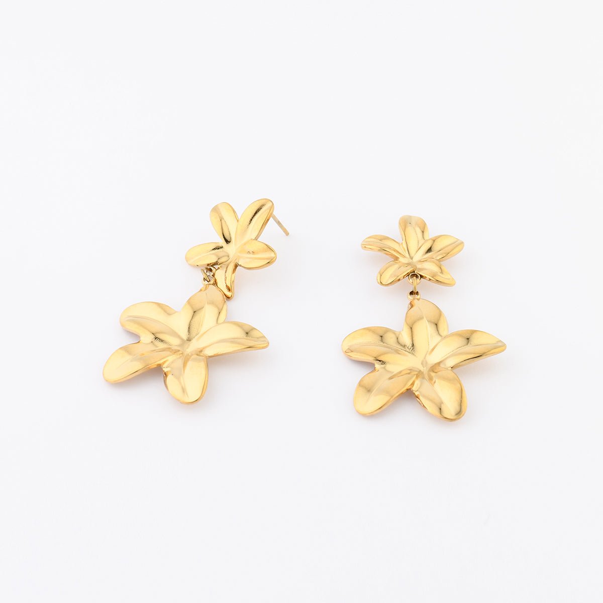 Boucles d'oreilles fleurs tropicales Acier inoxydable aucun, BALABOOSTE
