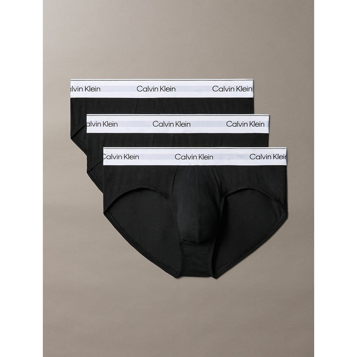 Confezione da 3 slip Icon Cotton Stretch nero + nero + nero, CALVIN KLEIN UNDERWEAR