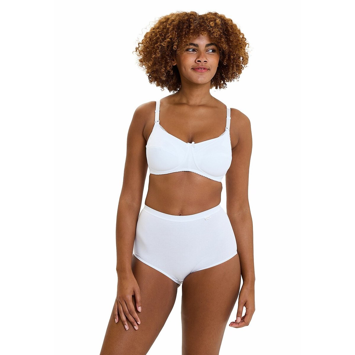 Soutien-gorge sans armature allaitement New Caress blanc, SANS COMPLEXE