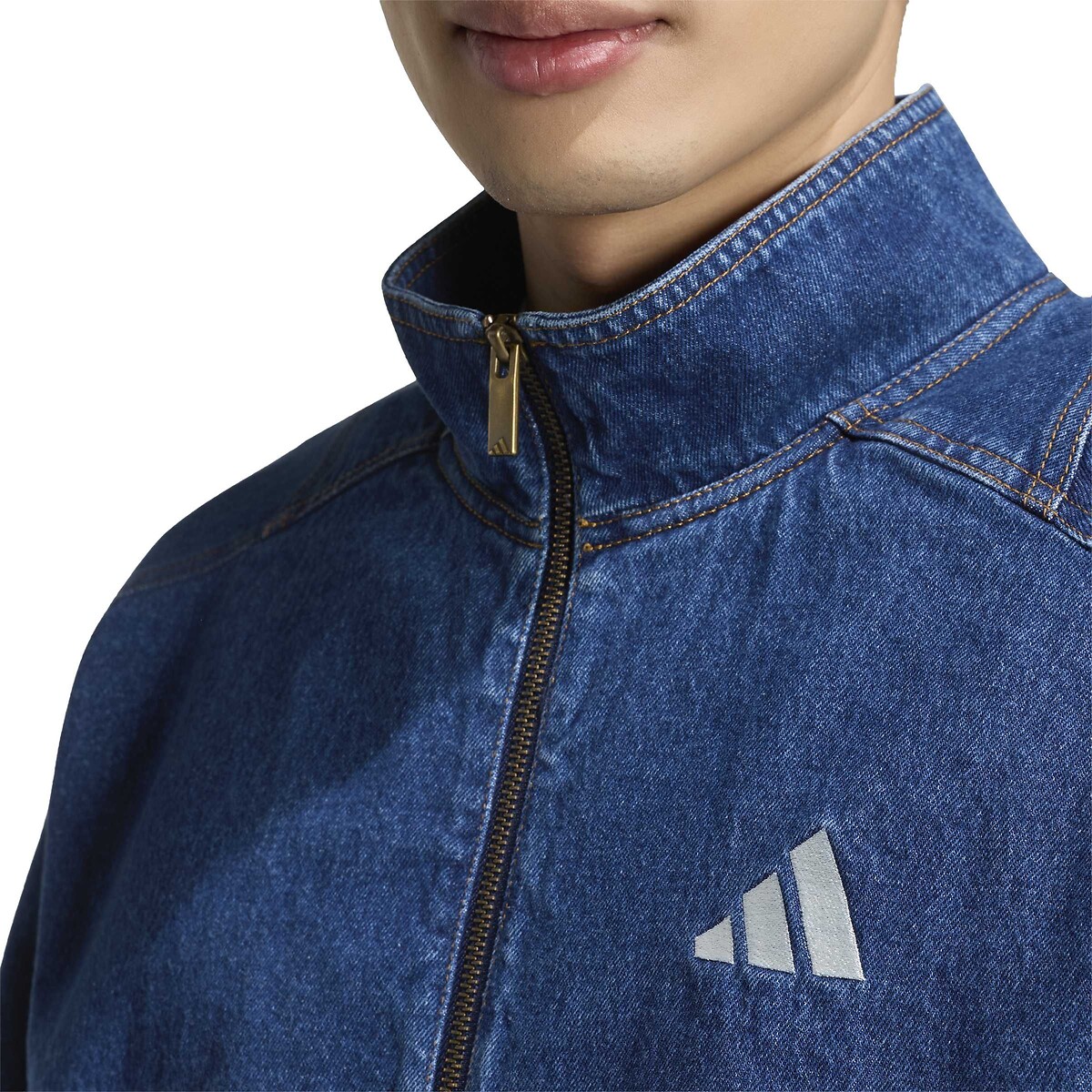Jeansjas, loose fit, STADIUM mêleeblauw, ADIDAS SPORTSWEAR