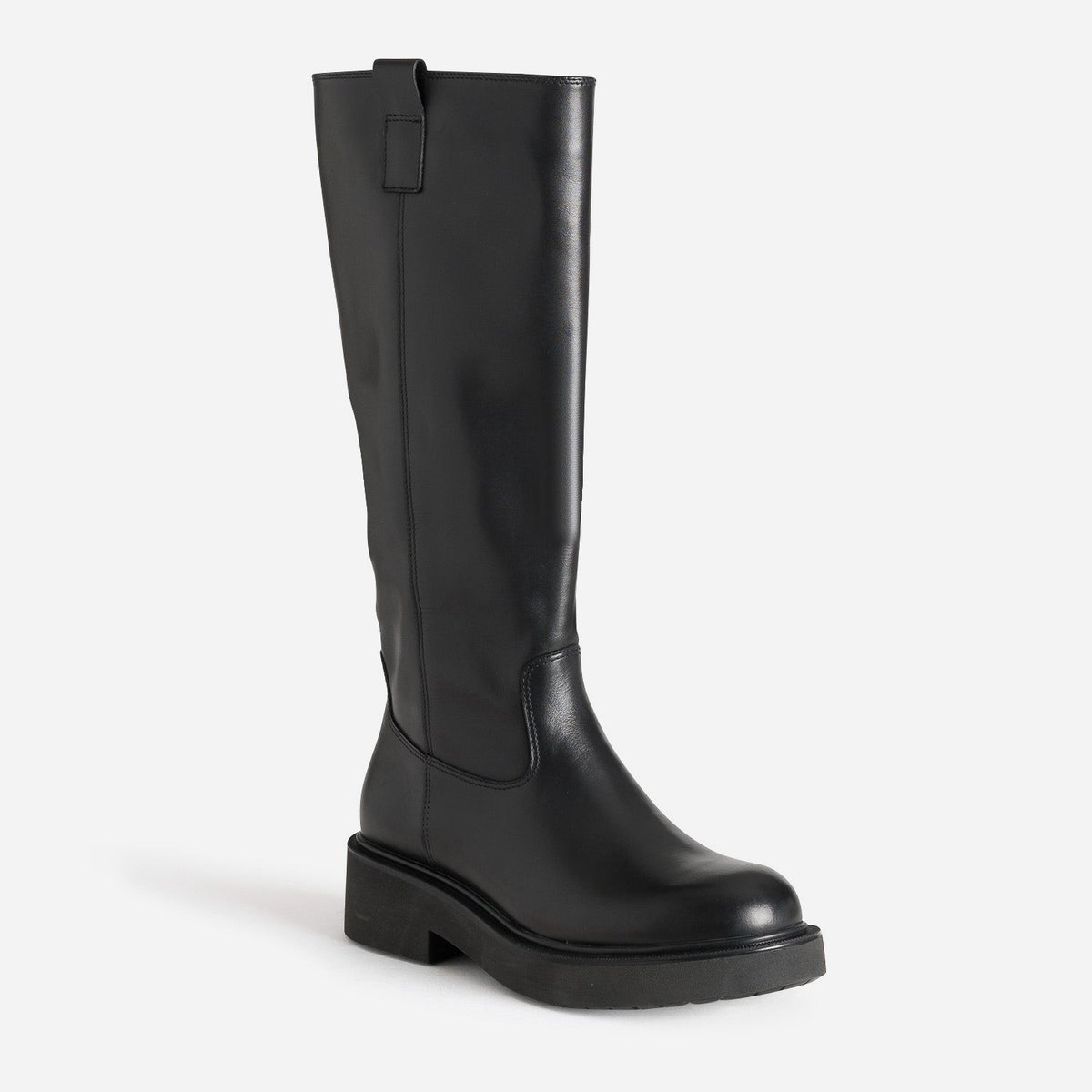 Botte Plate en cuir CHARLIE noir, TEXTO