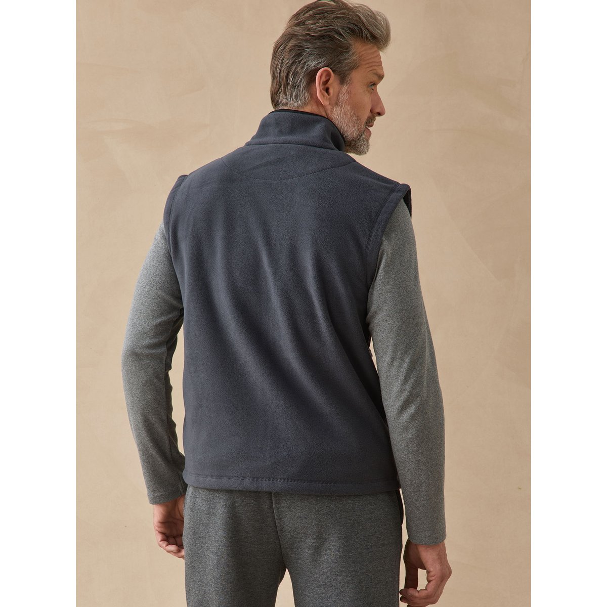 Veste sans manches micropolaire gris, DAXON