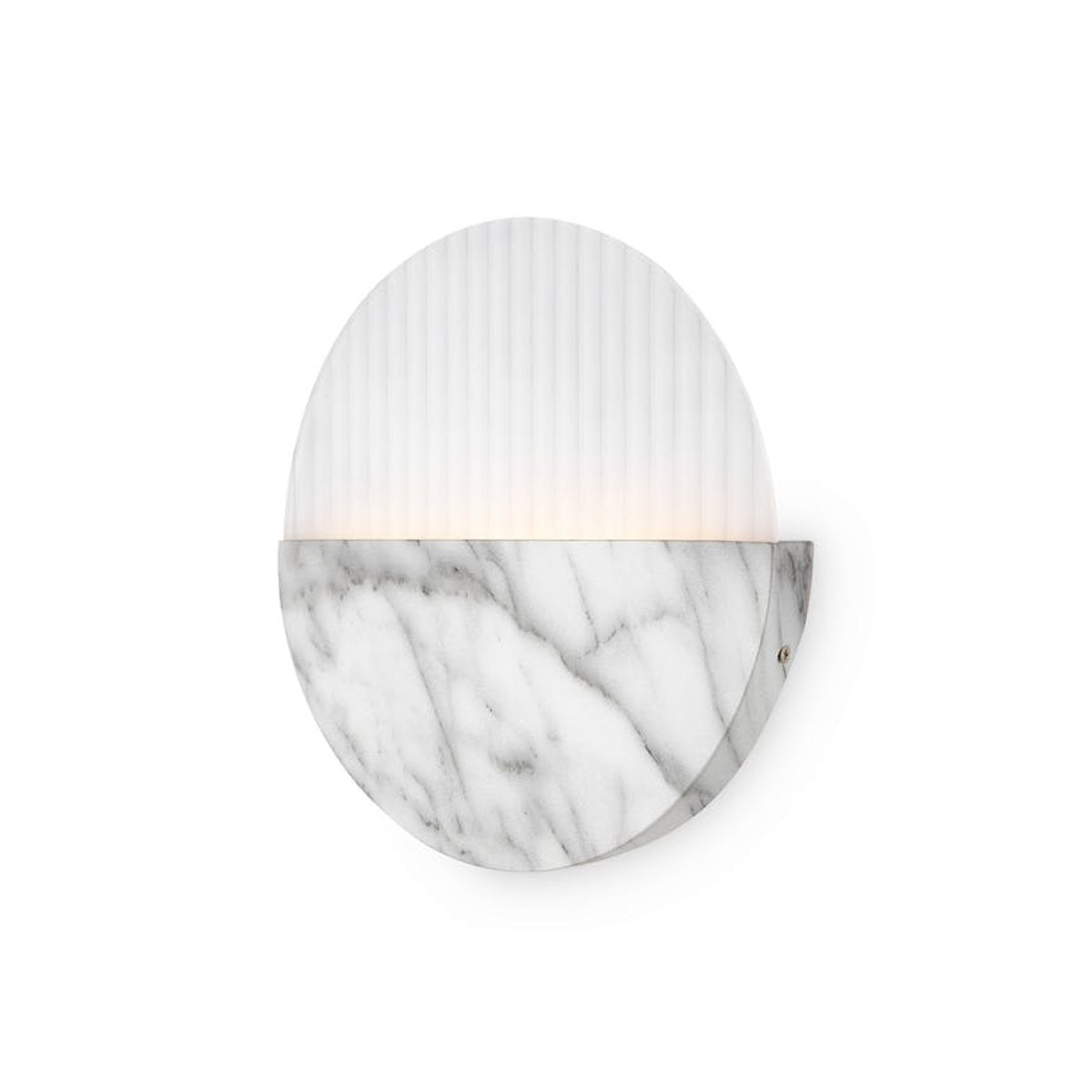 Applique murale moderne – disque marbre strié ⌀30 cm LAUREL blanc, PIER IMPORT