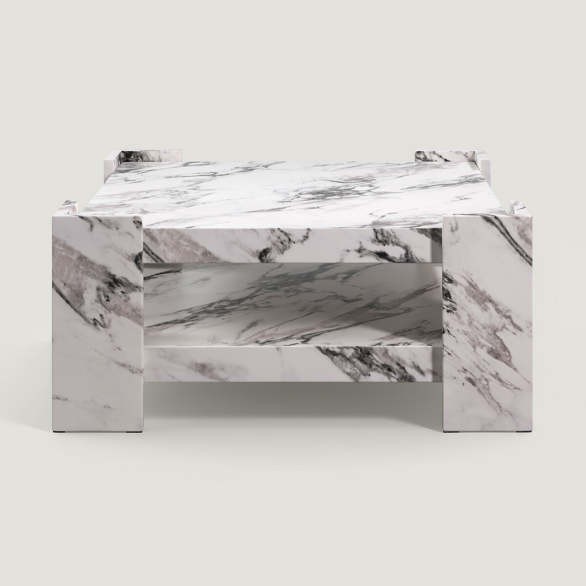 Belvedere Calacatta Faux Marble Coffee Table white marble, ÉDITÉ