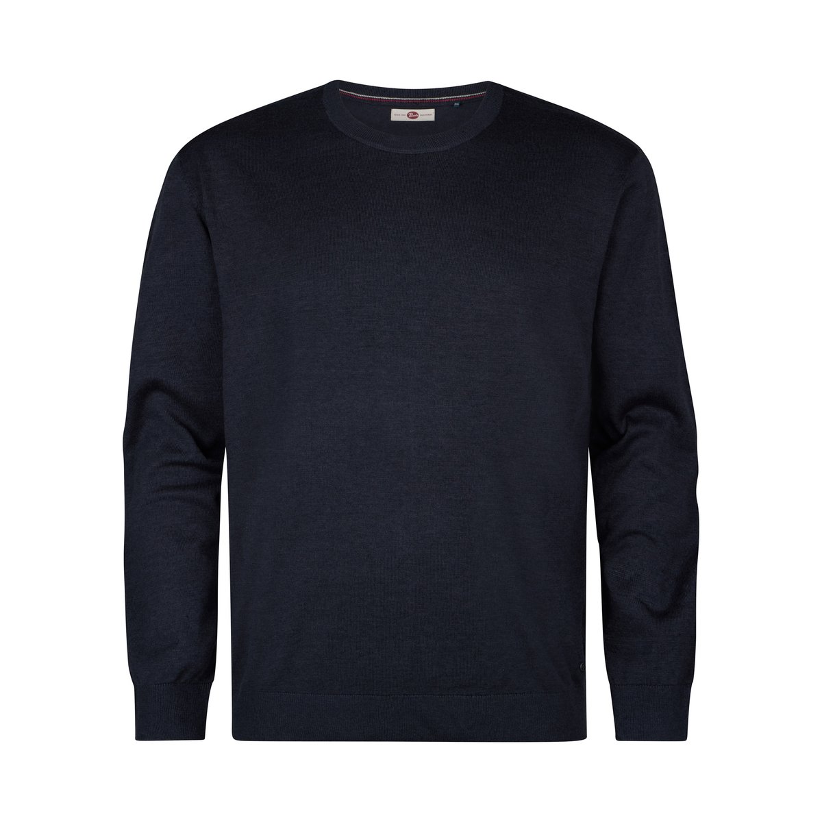 Pull col rond en maille fine grande taille ironbend bleu sky captain, PETROL INDUSTRIES
