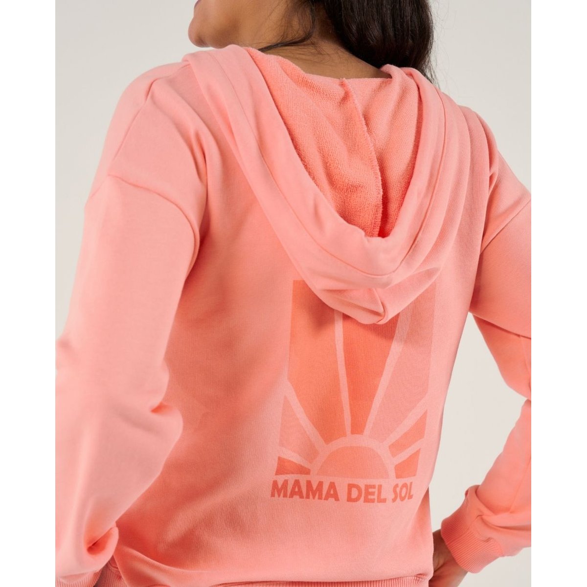 Hoodie de grossesse et d'allaitement Coconut abricot, CACHE COEUR