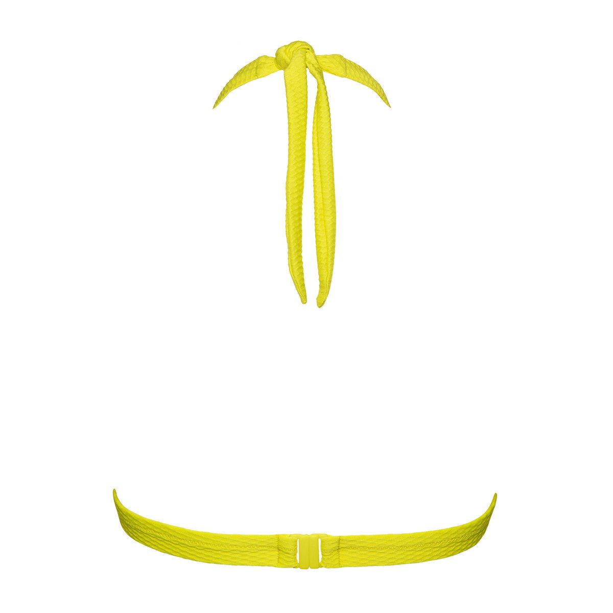 Haut maillot de bain triangle sans armatures Ibiza jaune, LISCA