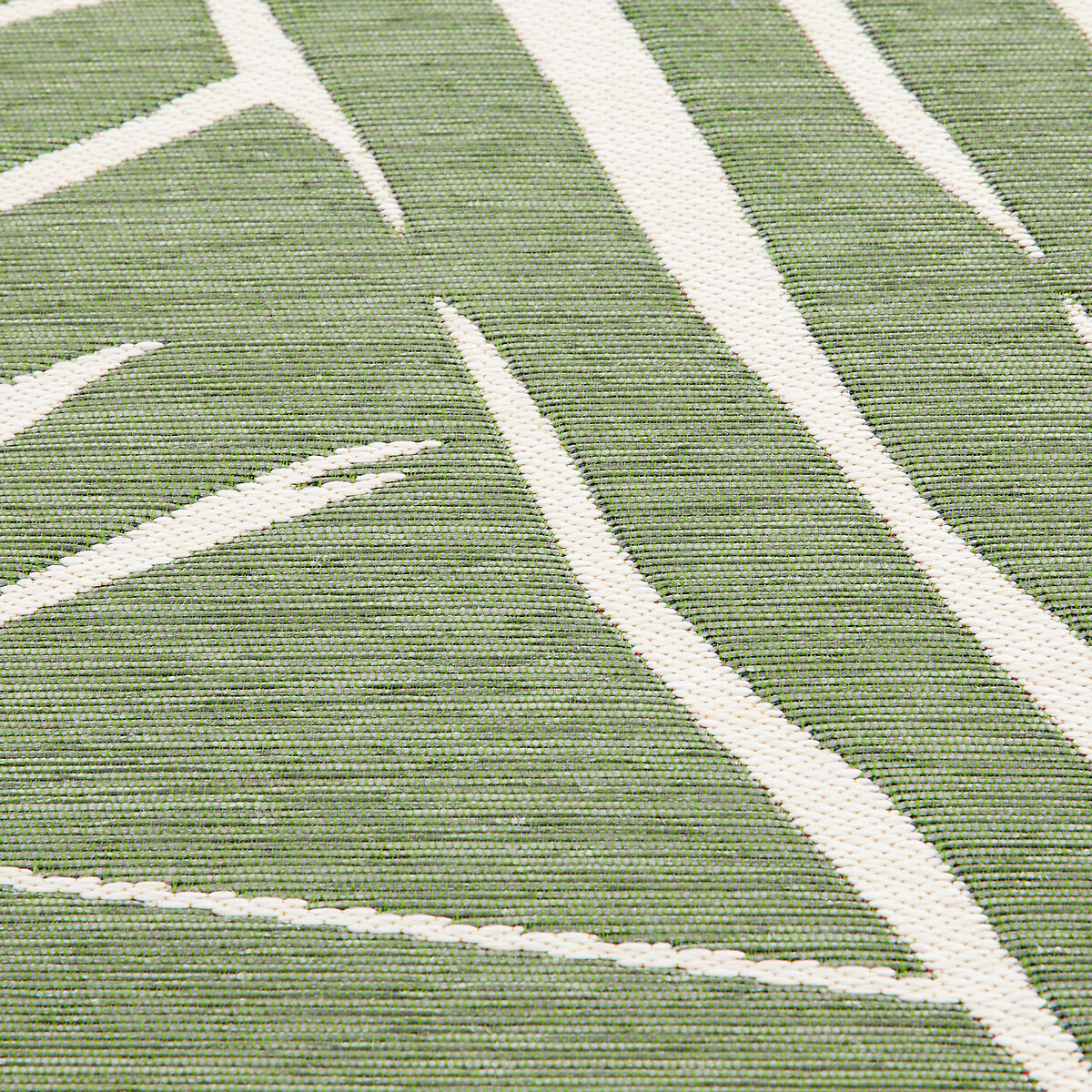 Alfombra tejida plana de interior y exterior, Mokoa verde, LA REDOUTE INTERIEURS