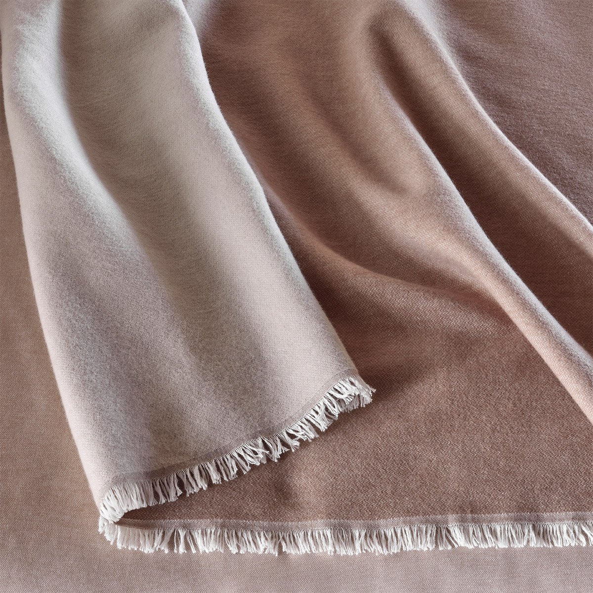 Plaid en coton marron, COTTAGE multicolore, BOSS HOME