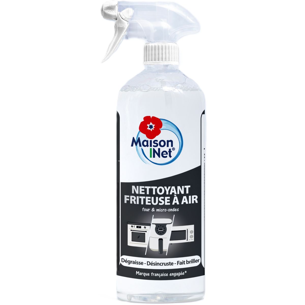 SPRAY 750ML nettoyant pour friteuse a air couleur unique, MAISON NET