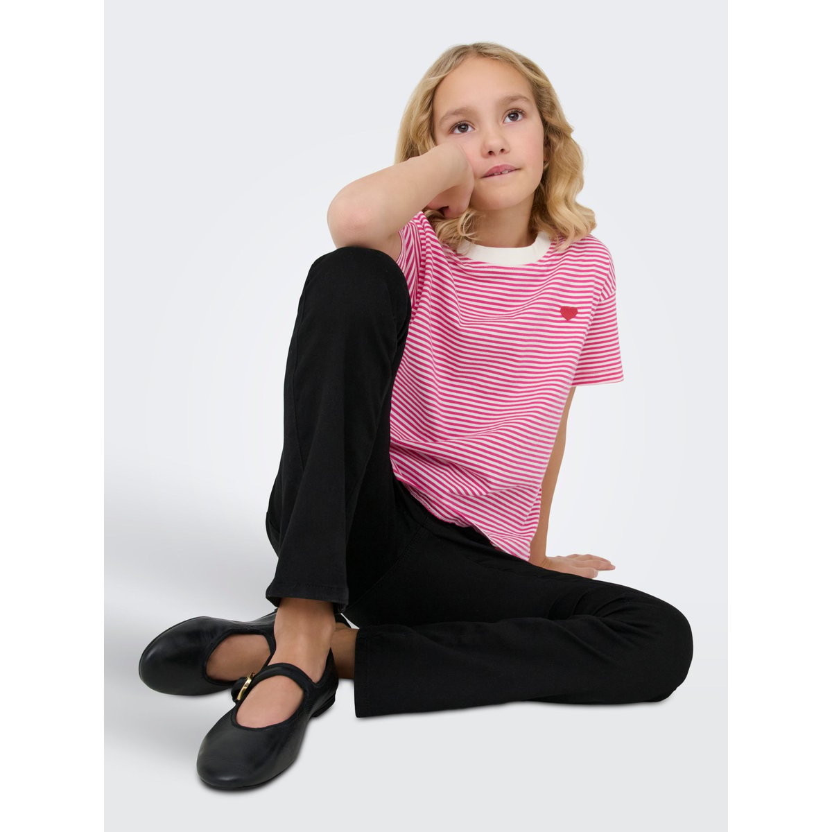 Jean flare black denim, KIDS ONLY