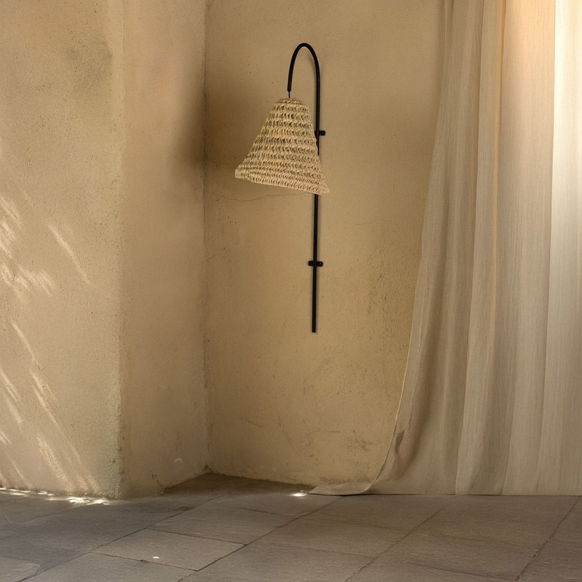 Potence XXL arrondie en métal - LOJI noir, HOME MAISON