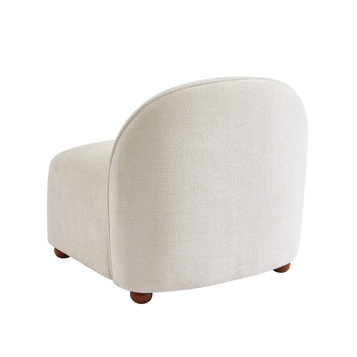 Fauteuil en tissu et bois JUDY ecru, SORELH