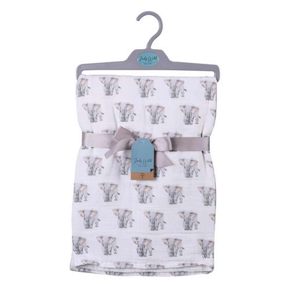 Couverture bébé 100% coton gris, TOILINUX