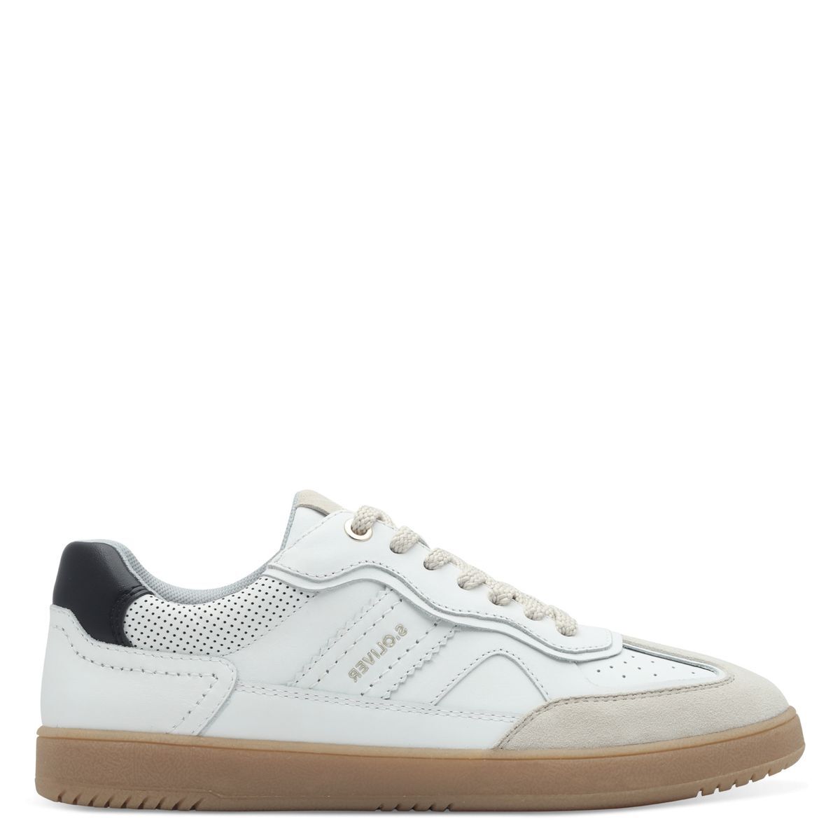 Basket à lacets blanc combiné, S.OLIVER