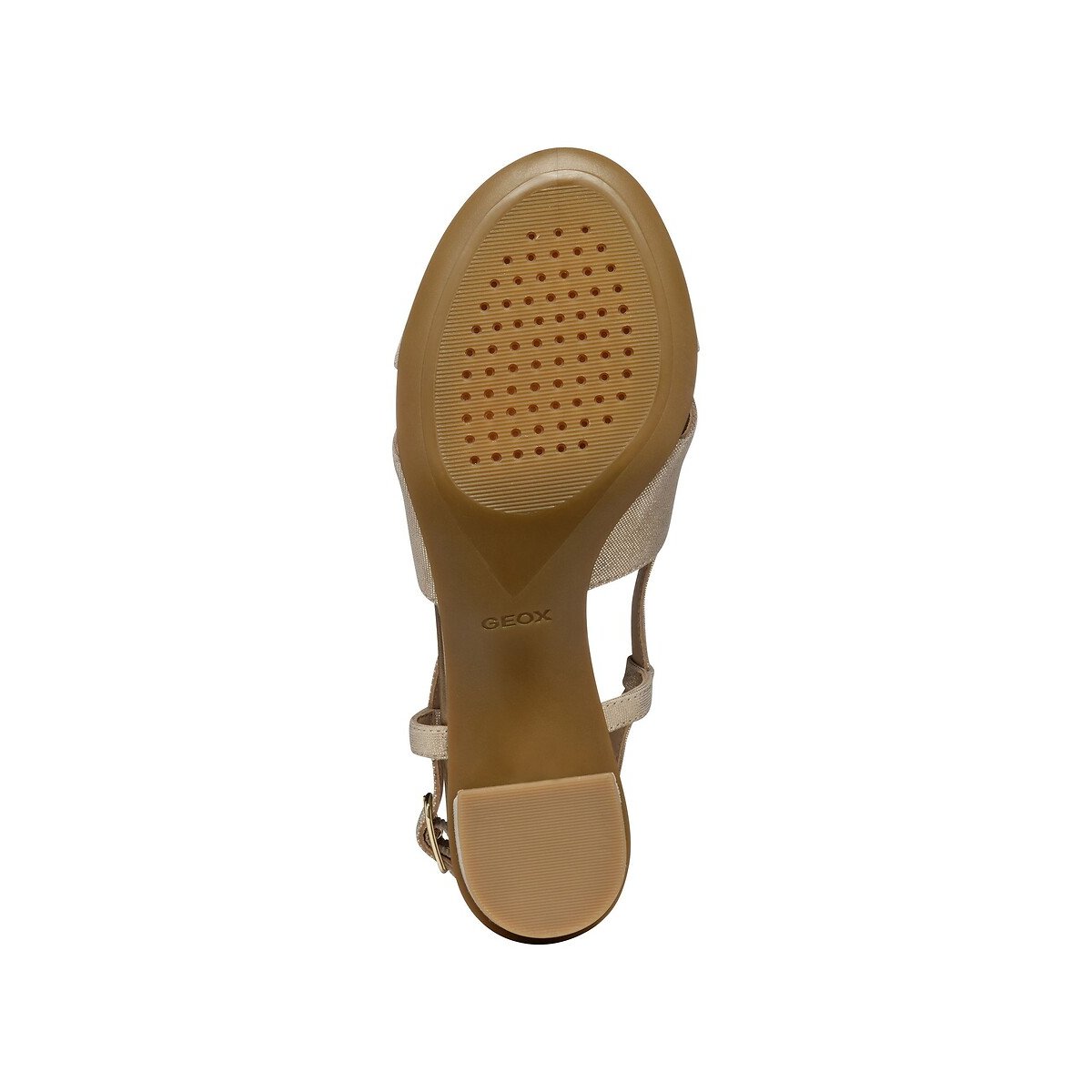 Sandales slingback en cuir Aurely 50 doré, GEOX
