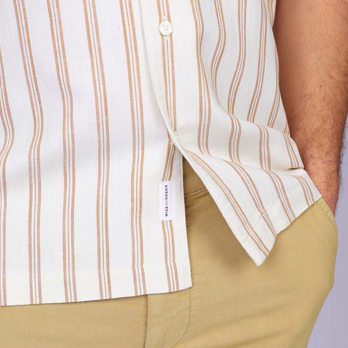 Chemise resort ecru, MISE AU GREEN