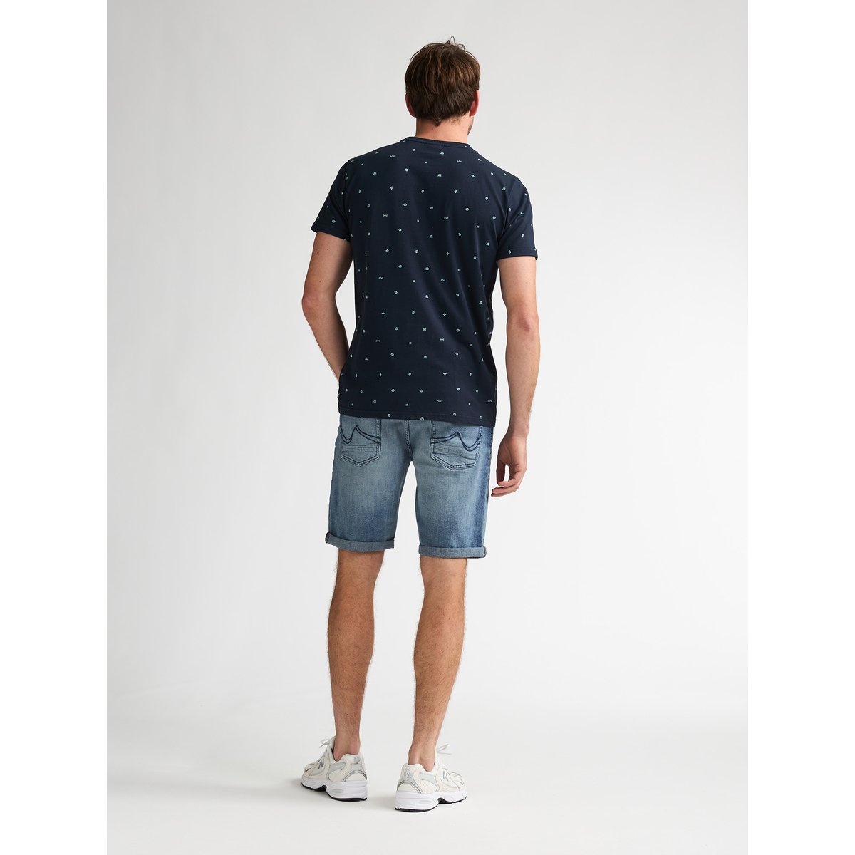 Short en jean regular-fit bullseye desertfox bleu forest fog, PETROL INDUSTRIES