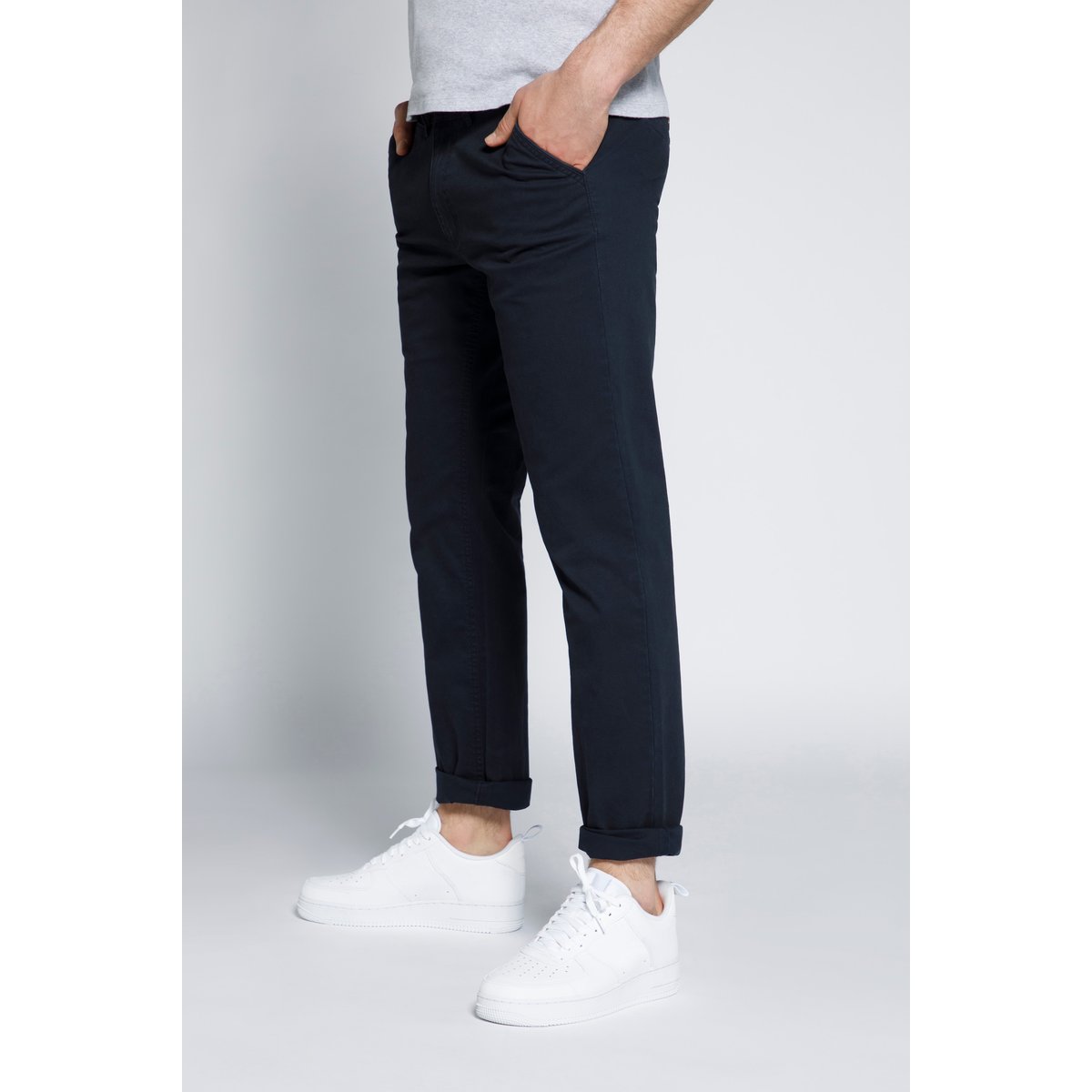Chino, coupe ventre confort marine foncé, STHUGE