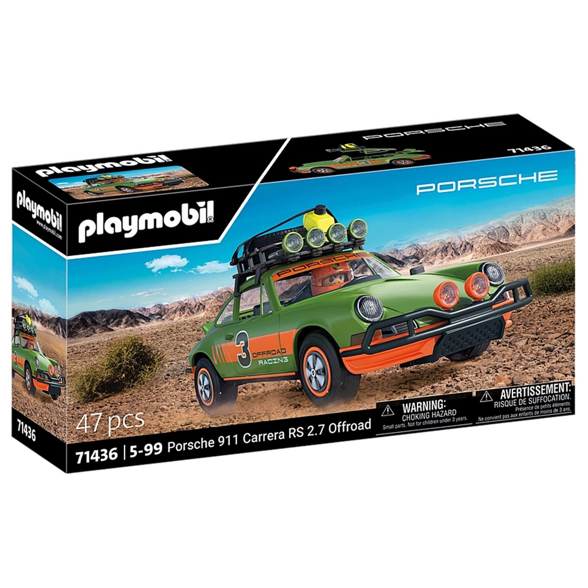 Porsche 911 Carrera RS 2.7 Offroad multicolore, PLAYMOBIL