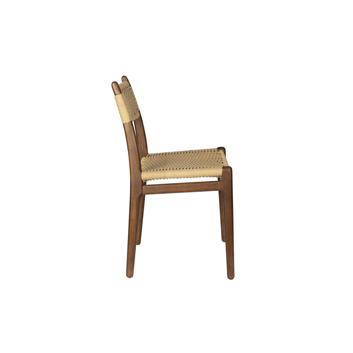 Chaise design en bois (lot de 2), CECILE marron, DUTCHBONE