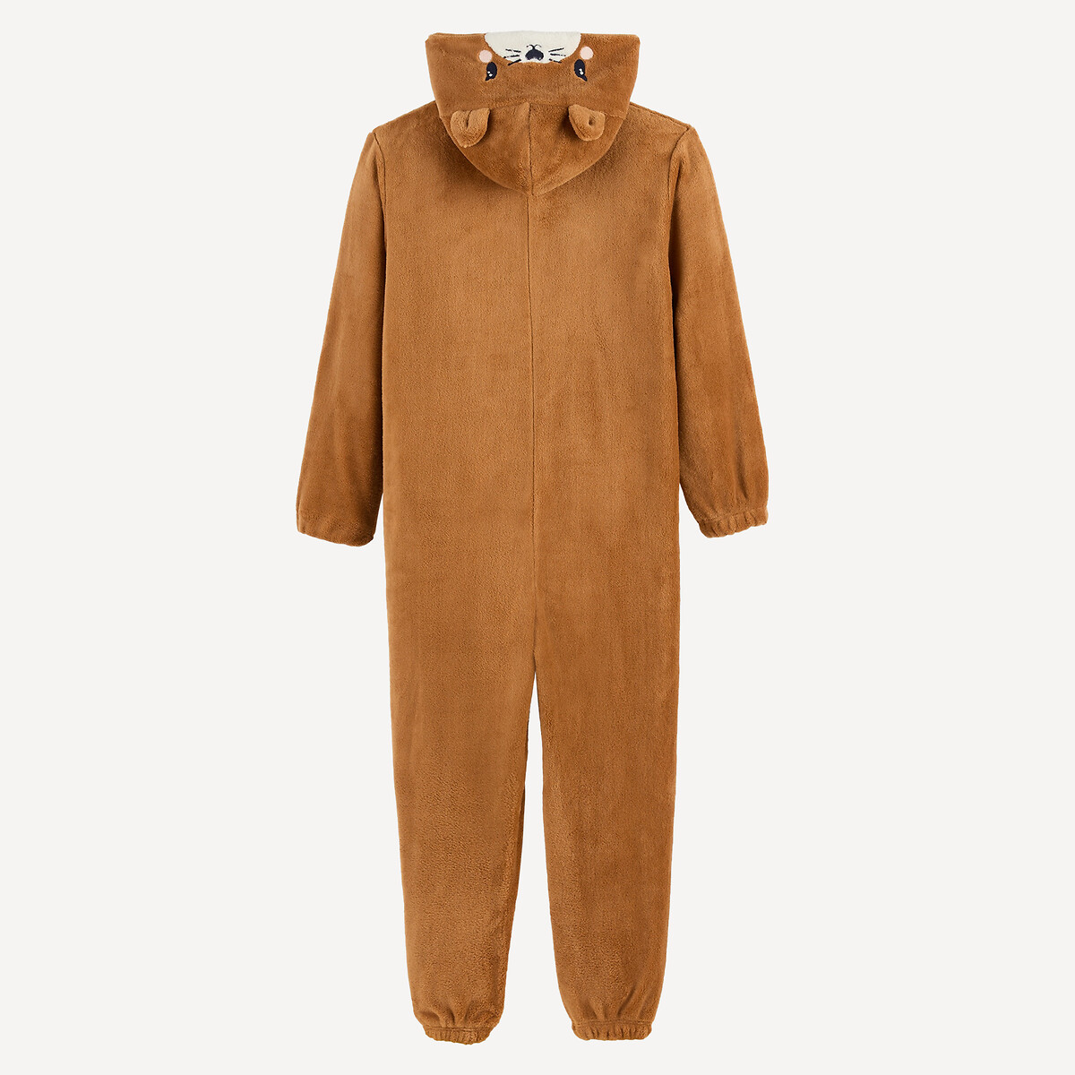 Surpyjama à capuche écureuil, en polaire camel, LA REDOUTE COLLECTIONS