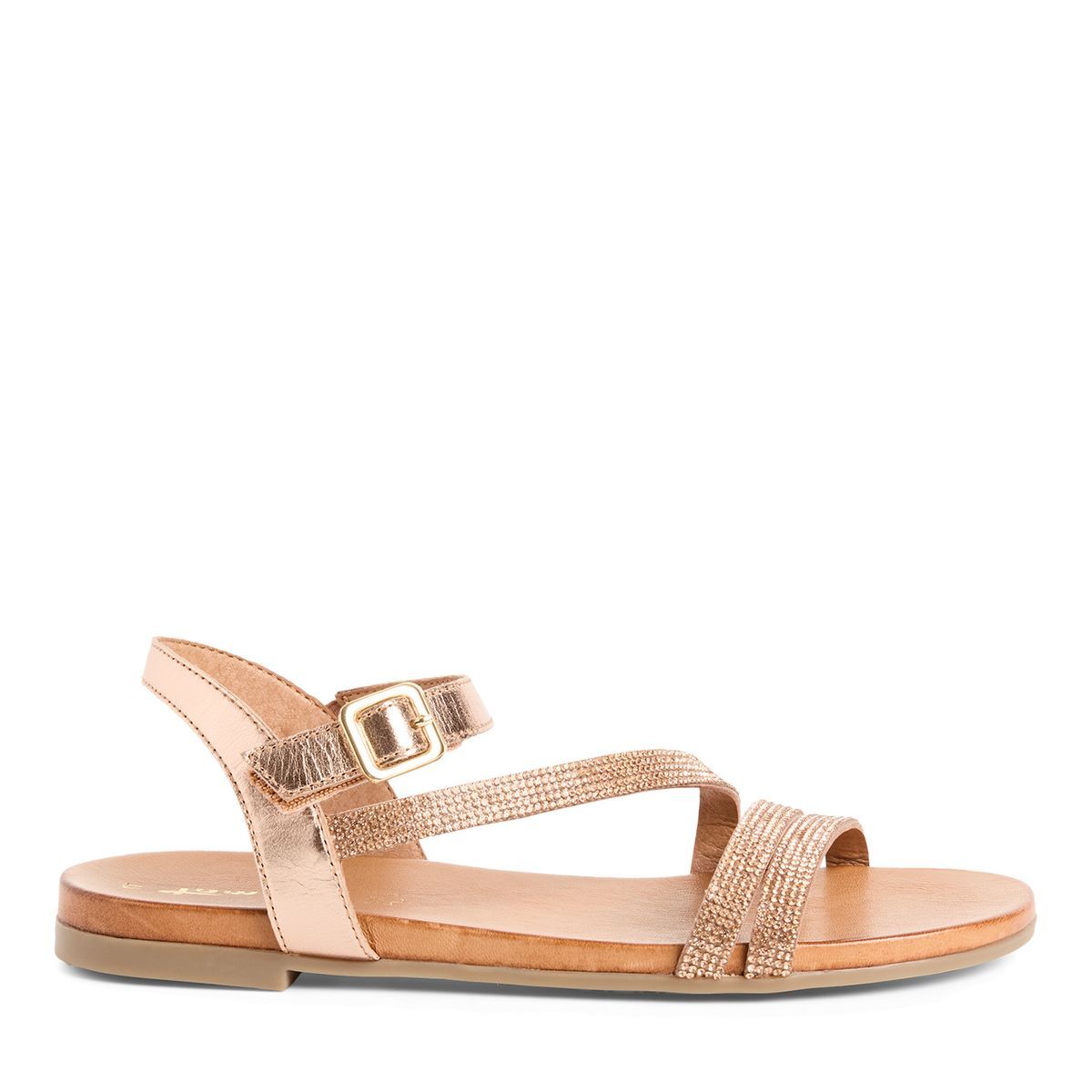 Sandale plate rose brillant, TAMARIS