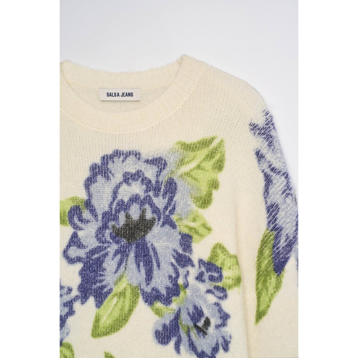 PULL EN LAINE ET MOHAIR beige, SALSA JEANS