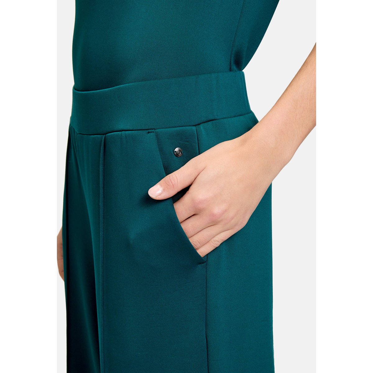 Jupe-culotte à nervures deep teal, BETTY & CO