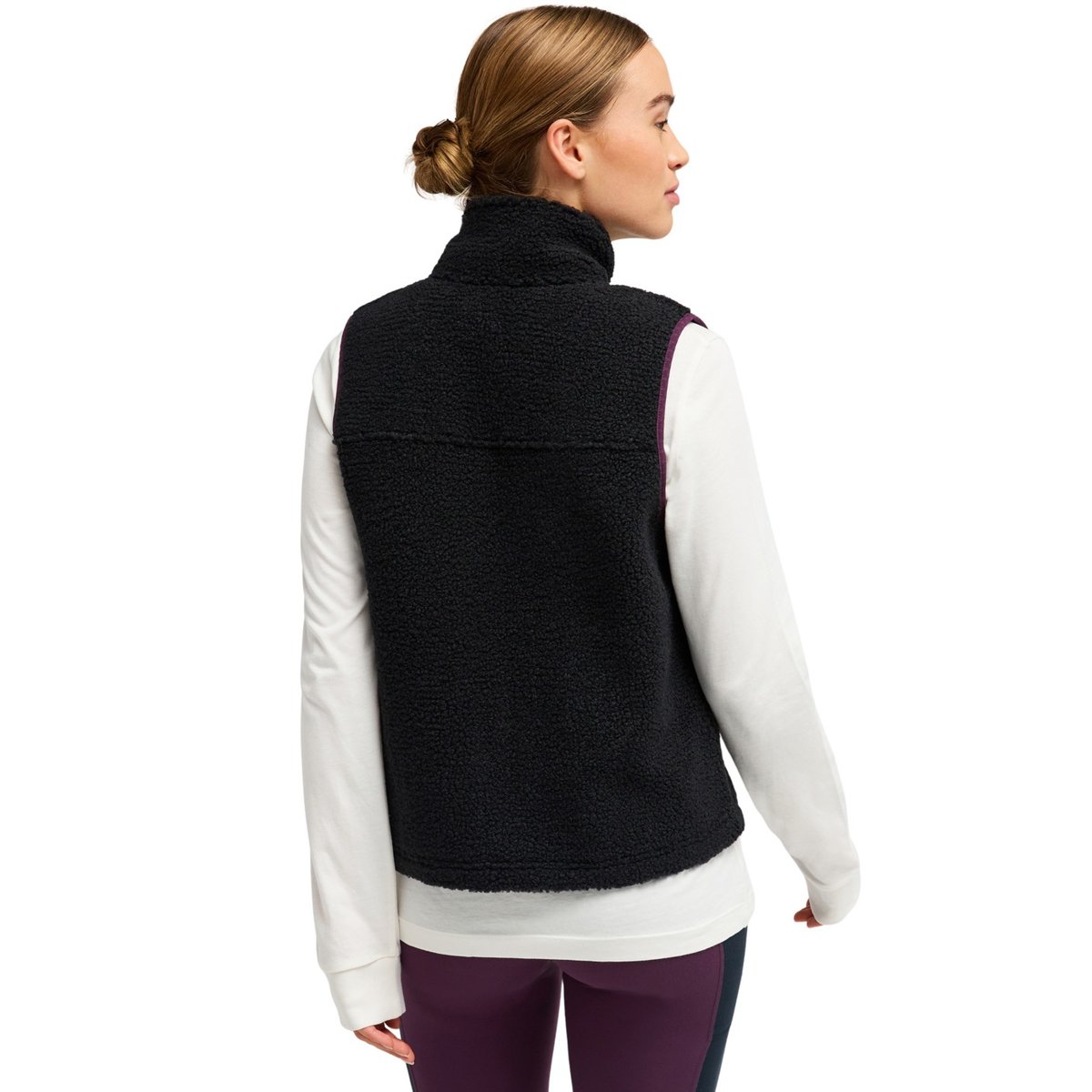 Gilet de sport en sherpa BOUNDLESS SPIRIT 2. noir anthracite, ROXY