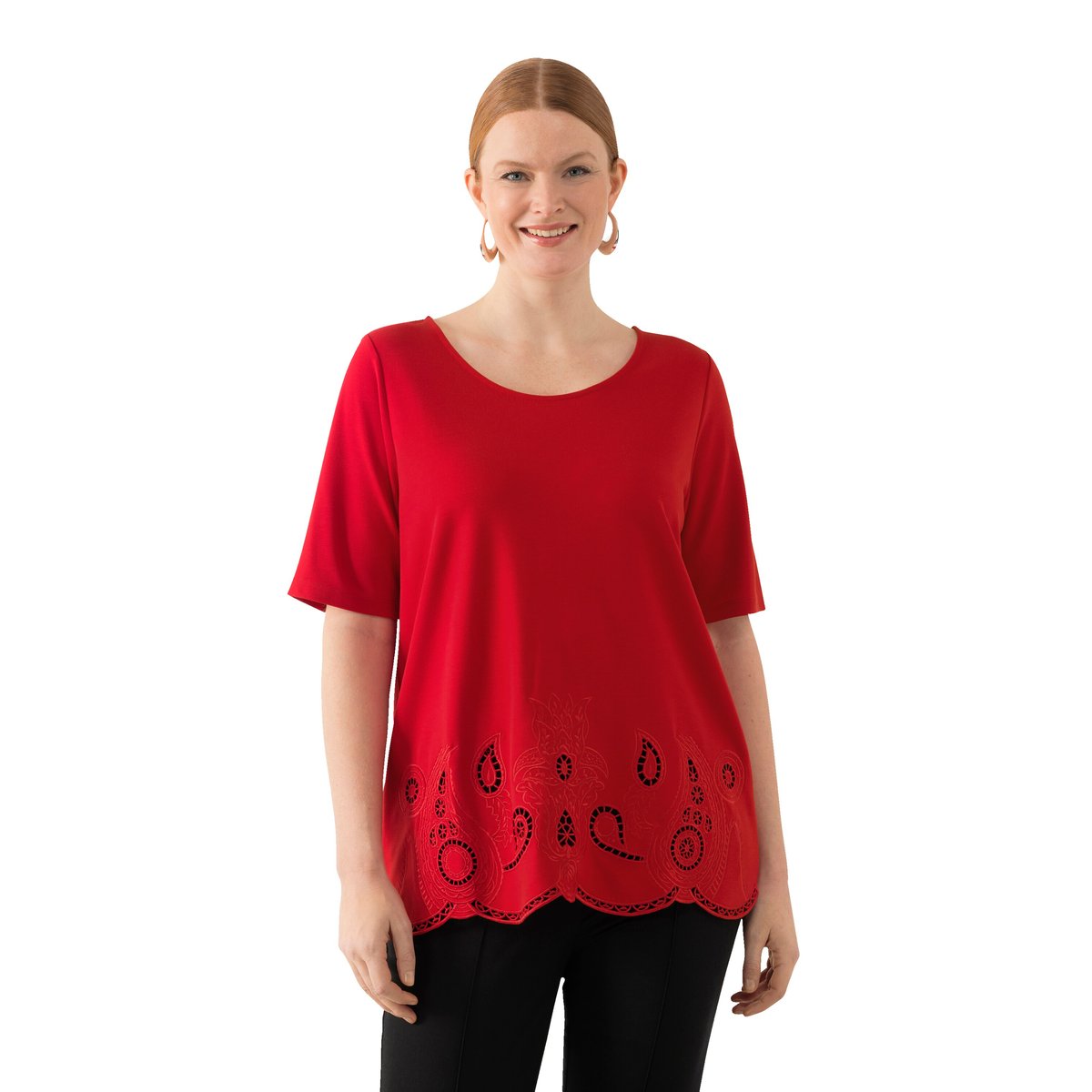 T-shirt à col rond et manches courtes salsa, ULLA POPKEN