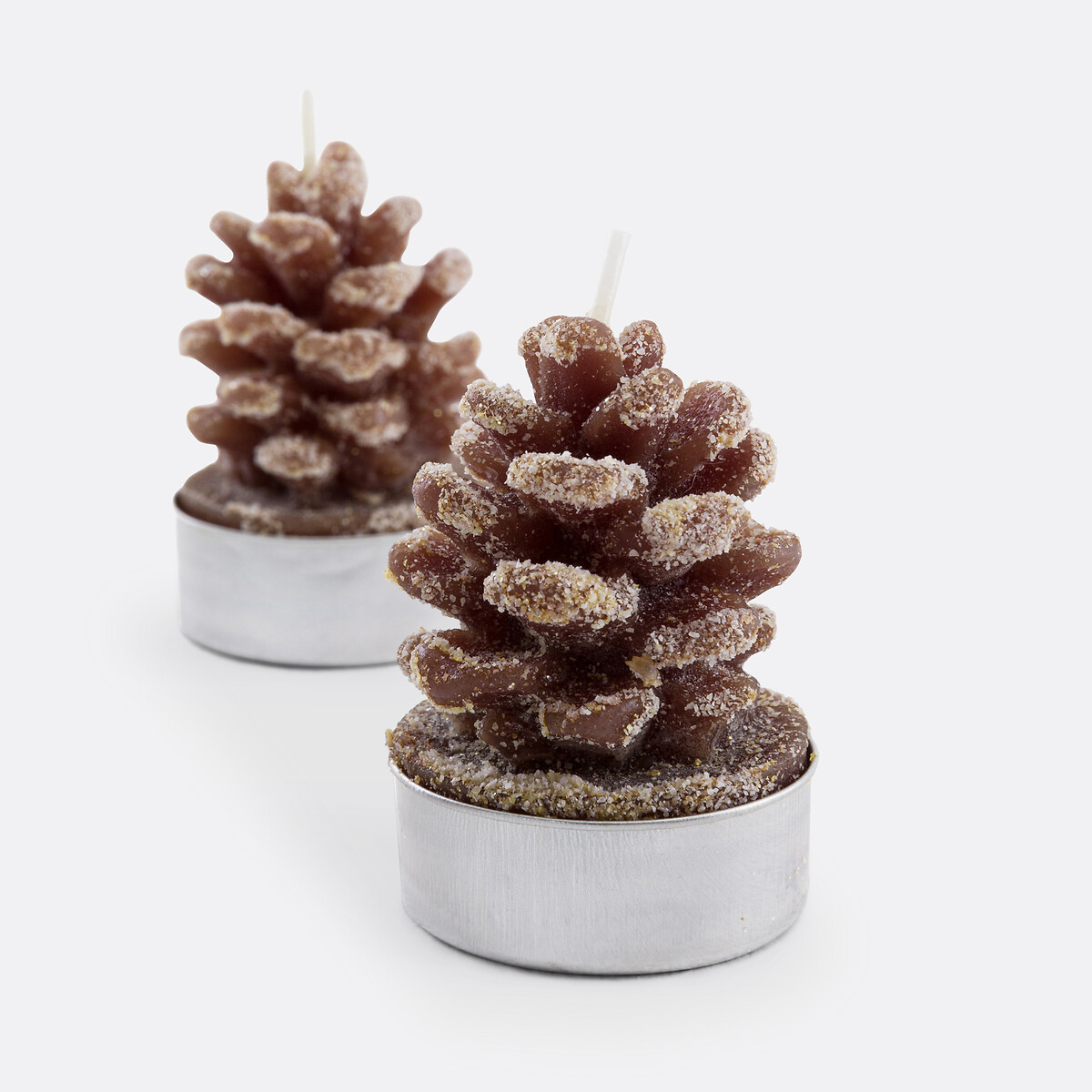 Set of 4 Caspar Candles brown, LA REDOUTE INTERIEURS