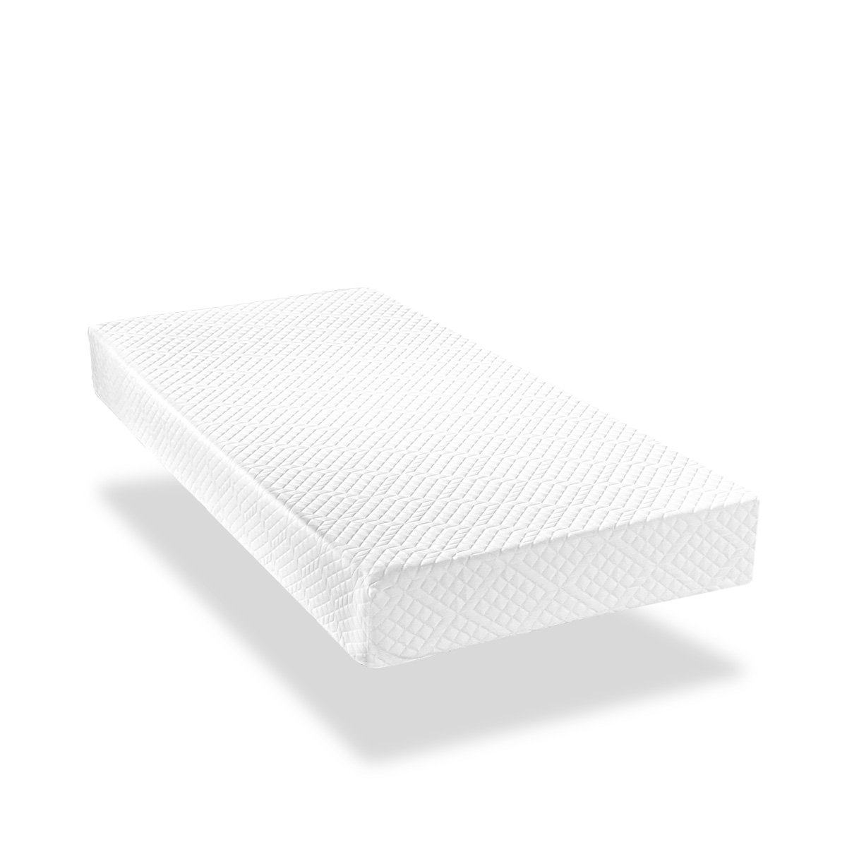 Ensemble Absolu 160x200 cm Matelas Mousse + Sommier Bois blanc, BELLECOUR