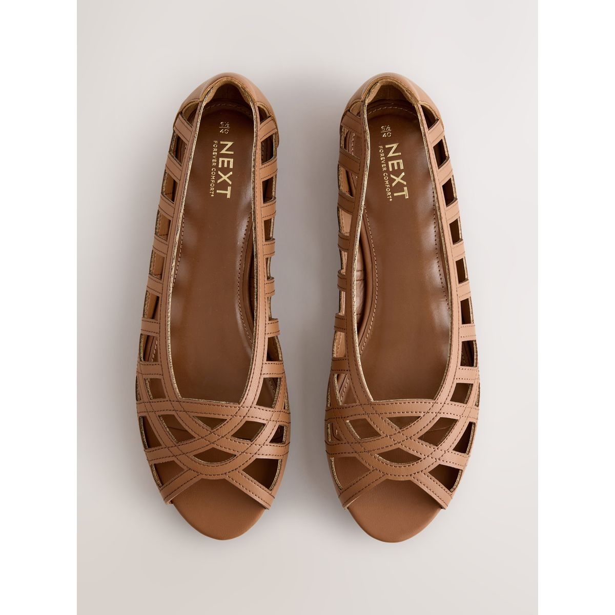Chaussures à bout ouvert forever comfort® marron fauve, NEXT