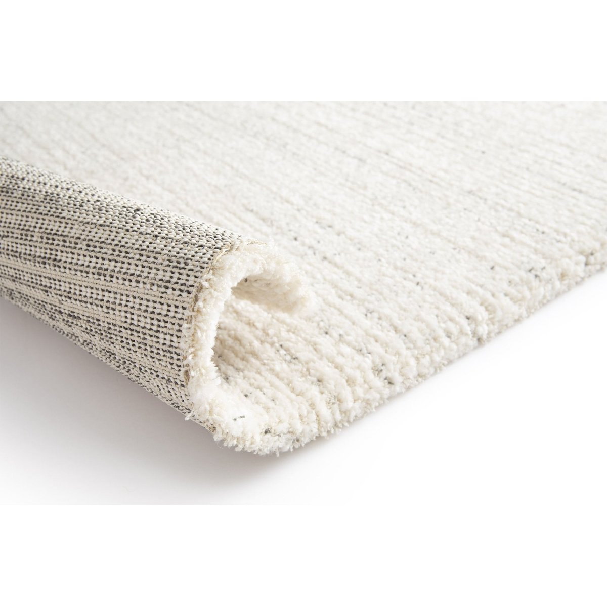 Tapis intérieur doux en polyester recyclé design VAIL beige sable, AFK LIVING