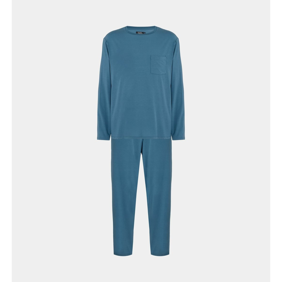Ensemble de pyjama wood en tencel bleu marine, GALERIES LAFAYETTE