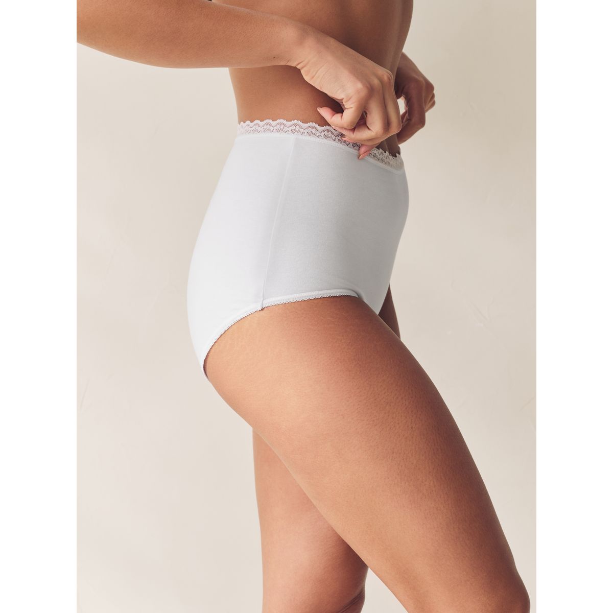 Culotte en coton spécial ménopause, lot de 2 noir/blanc, NEXT