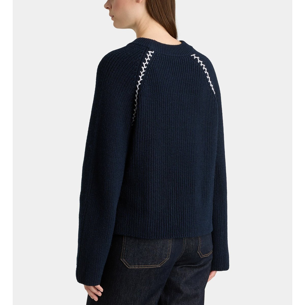 Pull court daenerys bleu marine, GALERIES LAFAYETTE